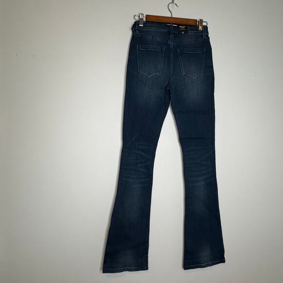 Blank NYC The Hoyt High Rise Mini Flare Jeans Blue Denim NWT Size 26 - Picture 5 of 9